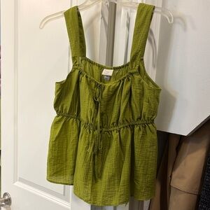 a new day Olive Green Tank Top